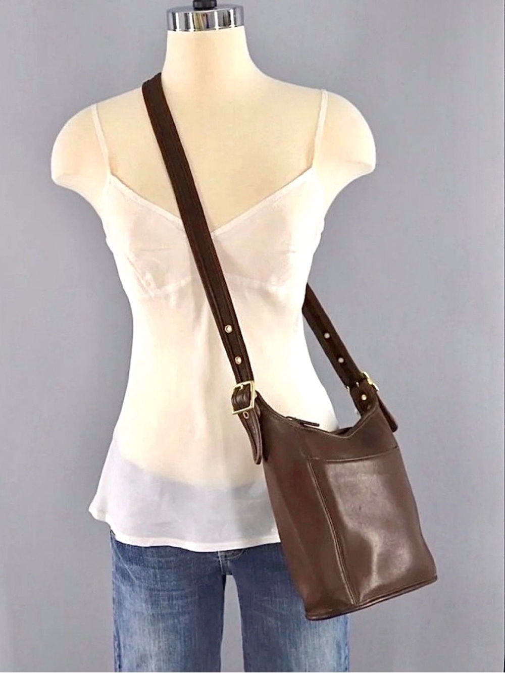Coach Vintage Slim Duffle Medium Sac Bucket Legacy 9816 Leather